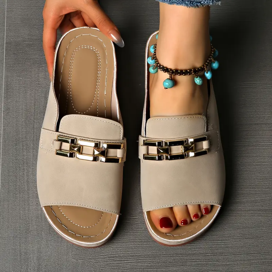 Lunna Comfort – Sandali comodi - Beige - 38