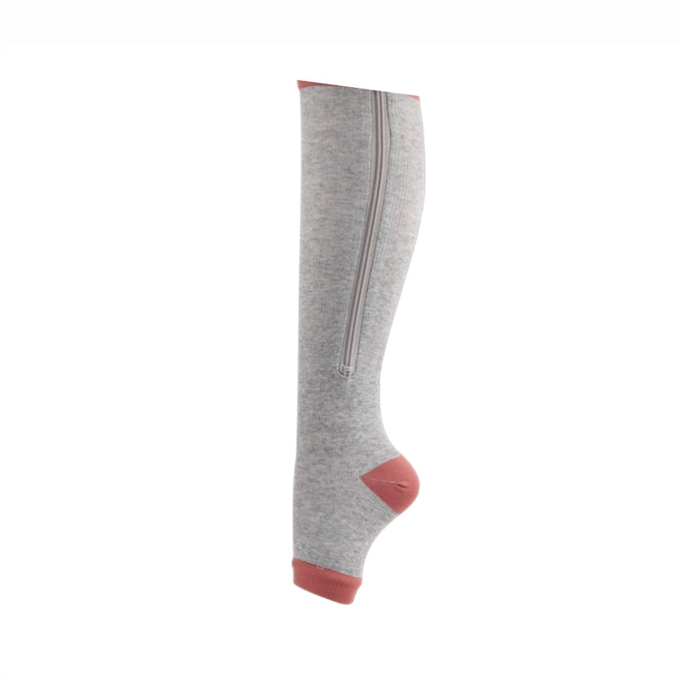 FlexZip – Calze elasticizzate con zip - Nero - XL
