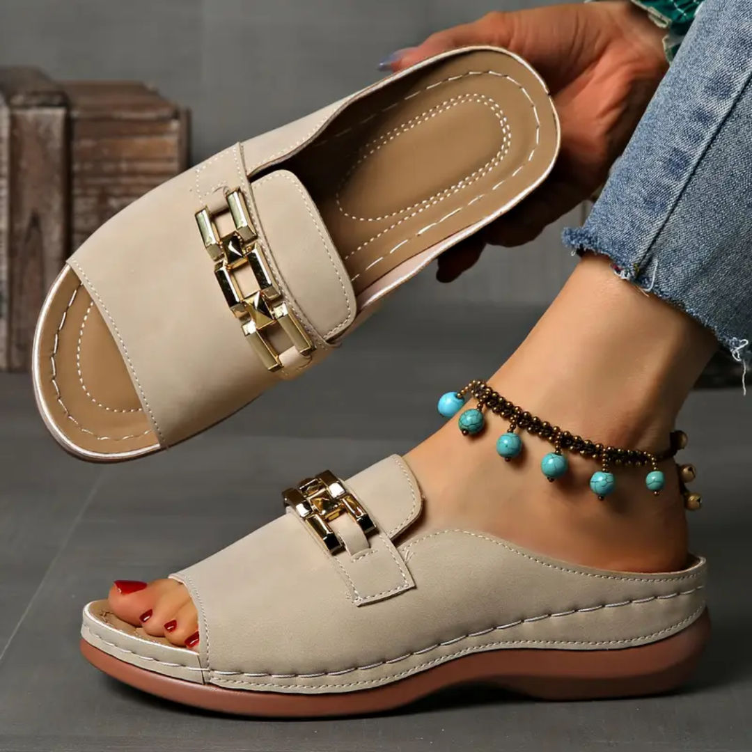Lunna Comfort – Sandali comodi - Beige - 40