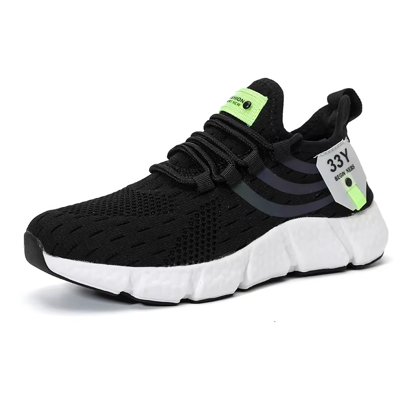 RunFit – Sneakers comode - Nero/Bianco - 34