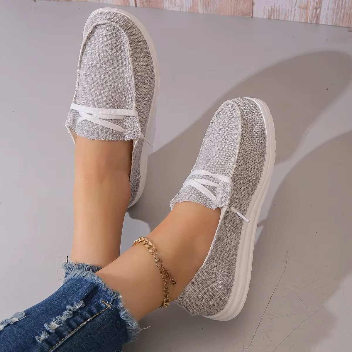 Lya – Sneakers comode - Bianco - 40