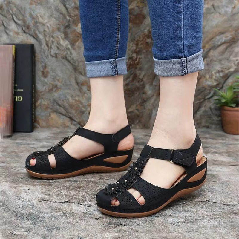 Florine – Sandali comodi - Marrone chiaro - 38