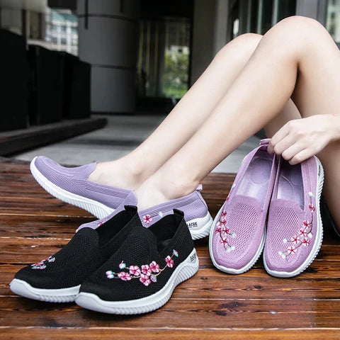 Flower – Sneakers comode - Nero - 37