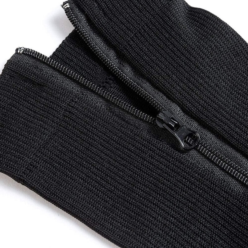 FlexZip – Calze elasticizzate con zip - Nero - M