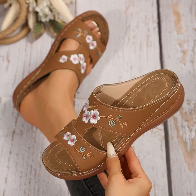 Flower – Sandali comodi - Beige - 37