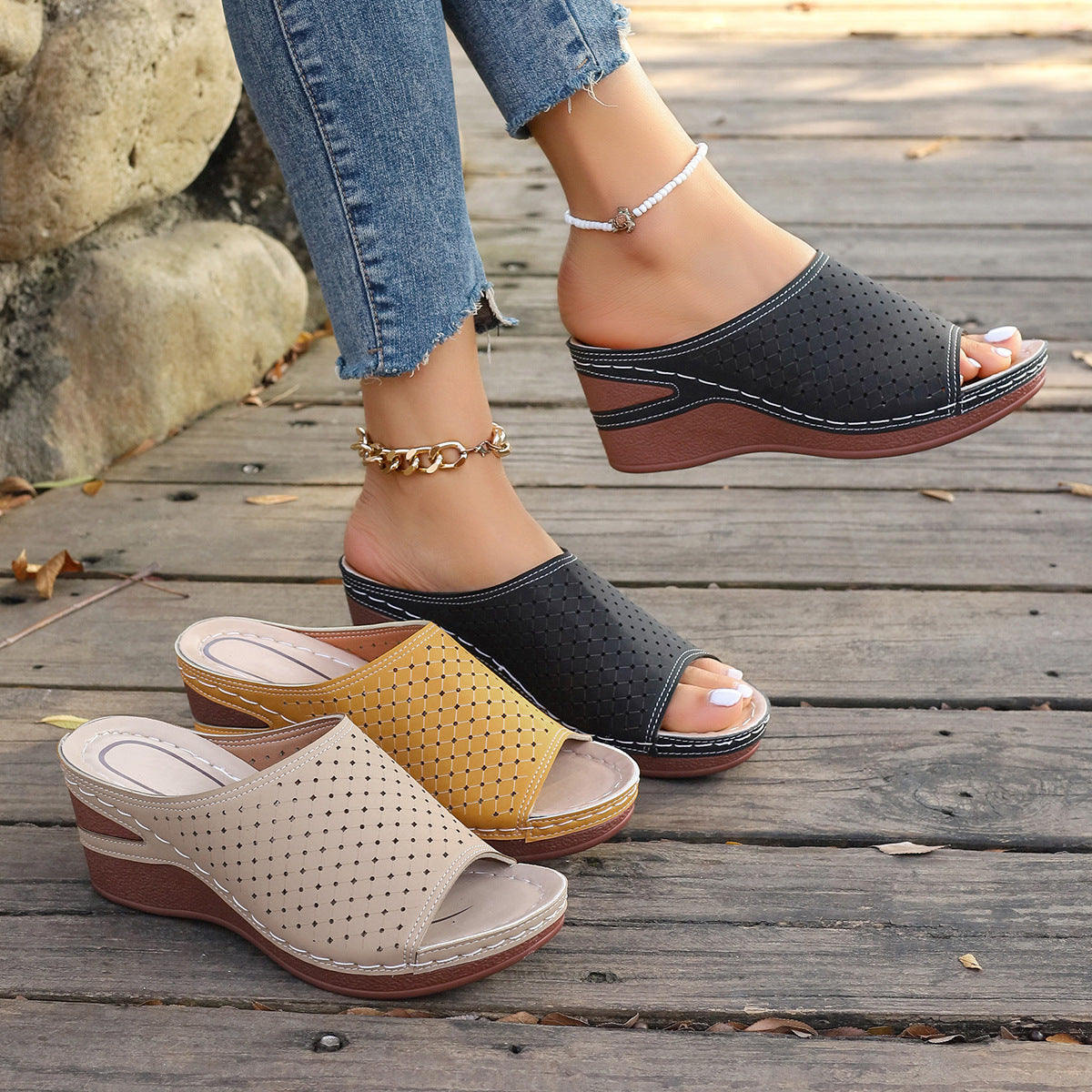 Melissa – Sandali comodi - Beige - 43