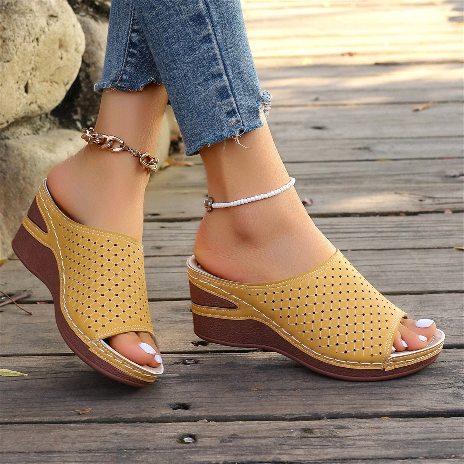 Melissa – Sandali comodi - Beige - 42