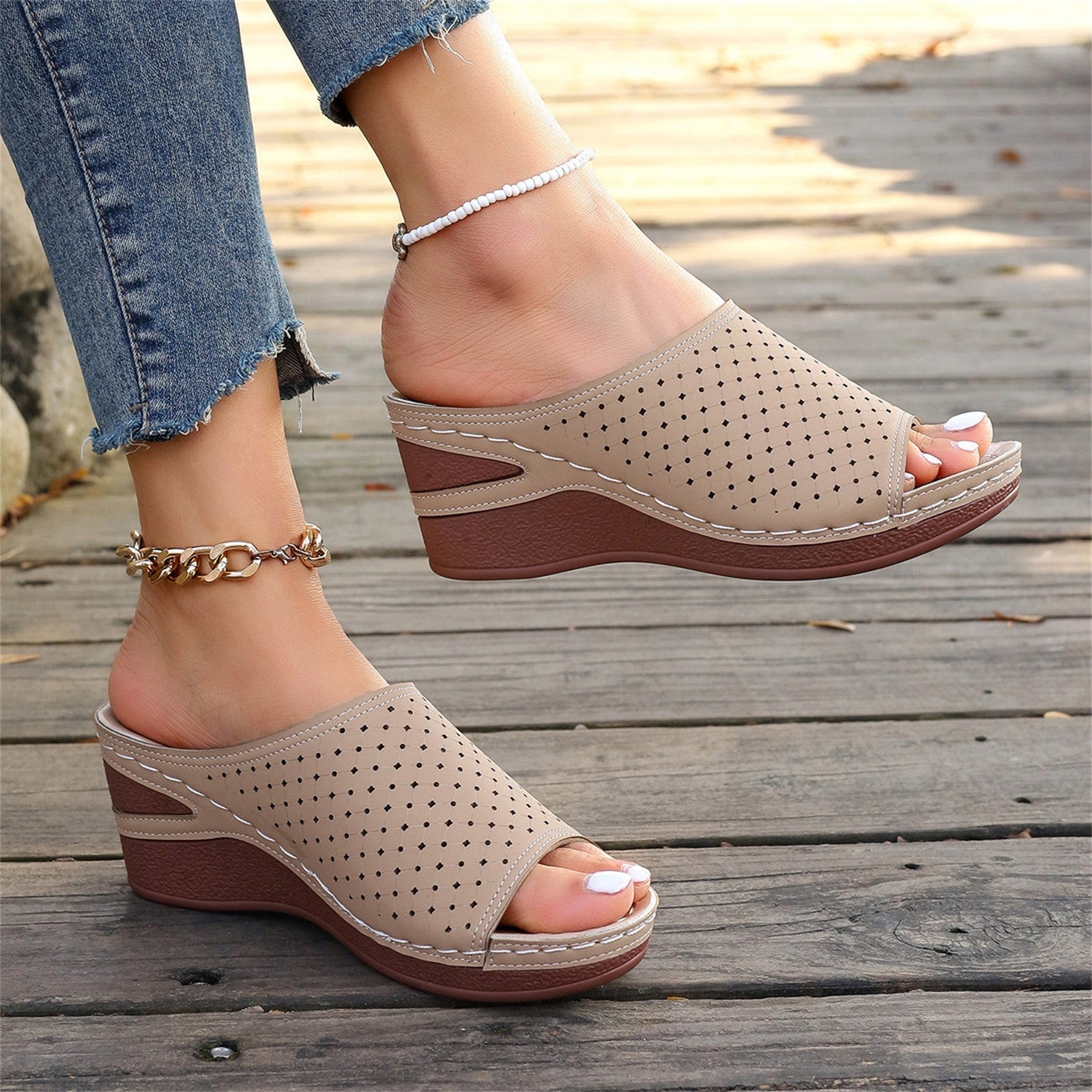 Melissa – Sandali comodi - Beige - 40