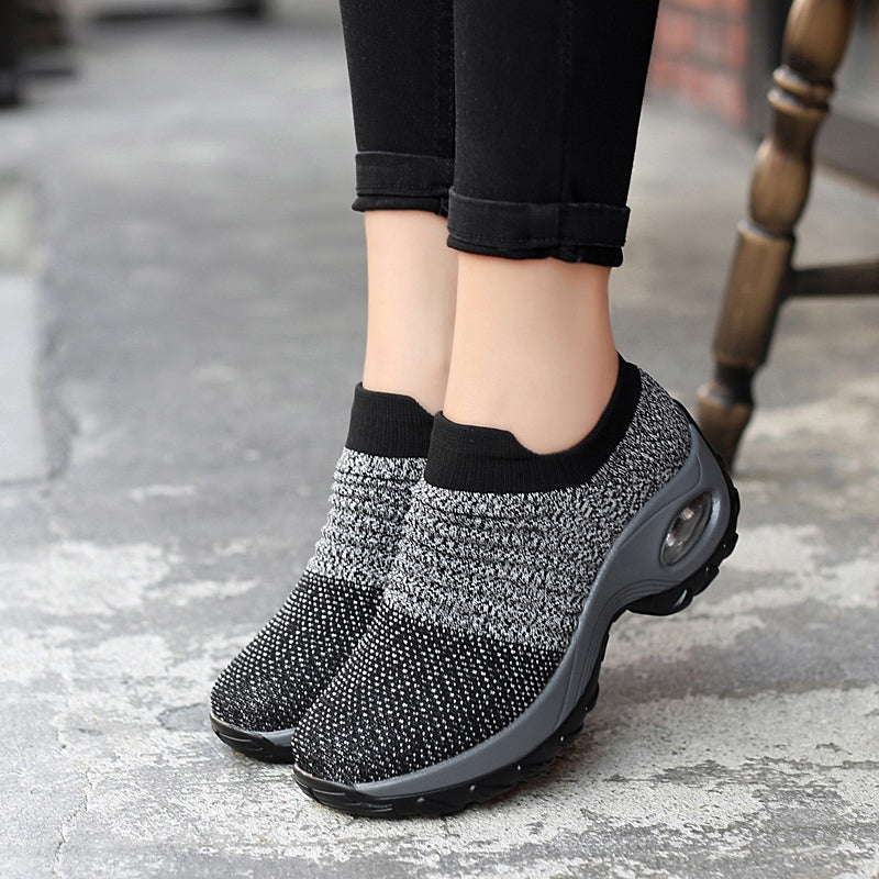 Air Comfort – Sneakers comode - Nero/Grigio - 38