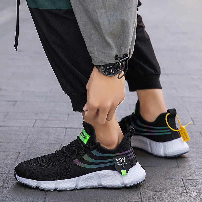 RunFit – Sneakers comode - Nero/Bianco - 36