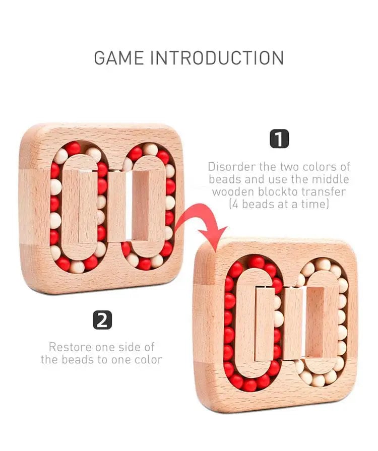 Rotating Magic Bean Toy Wood Puzzles For Adults and Kids