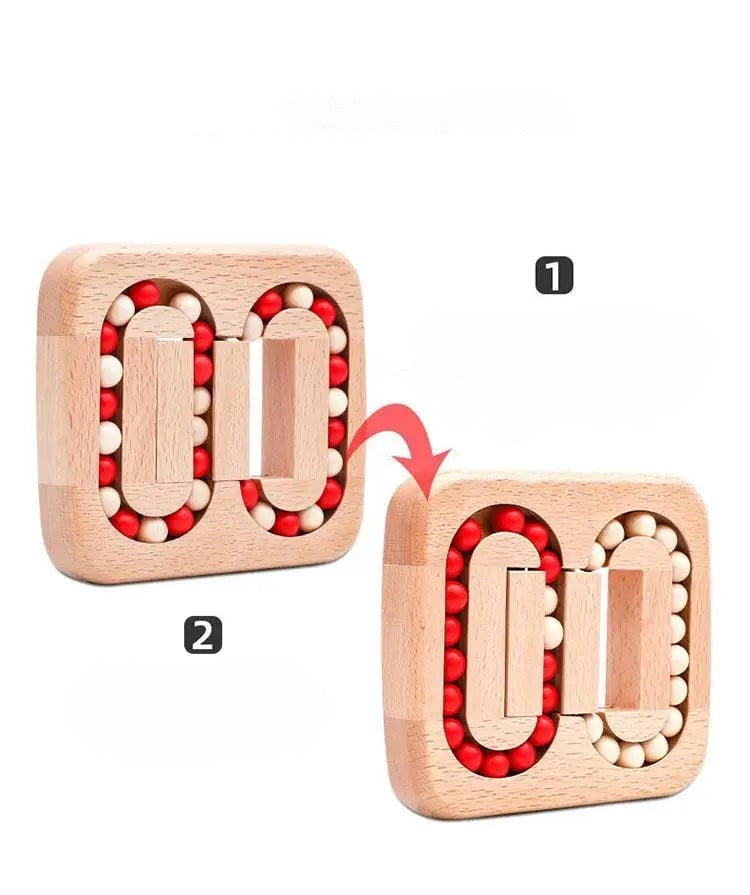 Rotating Magic Bean Toy Wood Puzzles For Adults and Kids