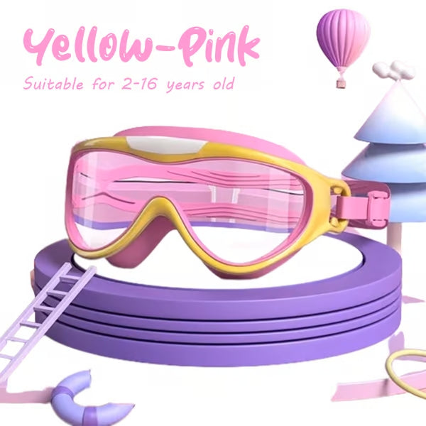 Children's waterproof and anti-fog swimming goggles