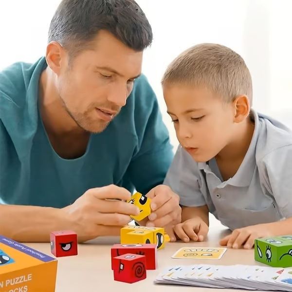 3D Face Changing Jigsaw Puzzle