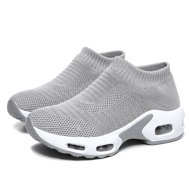 OrthoWalk – Sneakers comode - Grigio - 35