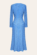 Long Sleeve Sequined Midi Maxi Dress