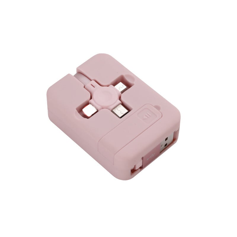 3-in-1 Charging & Data Cable – With Built-In Storage
