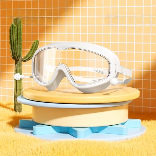 Children's waterproof and anti-fog swimming goggles