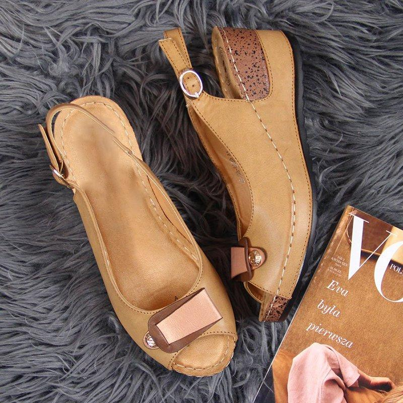Feminy – Sandali comodi - Marrone - 40