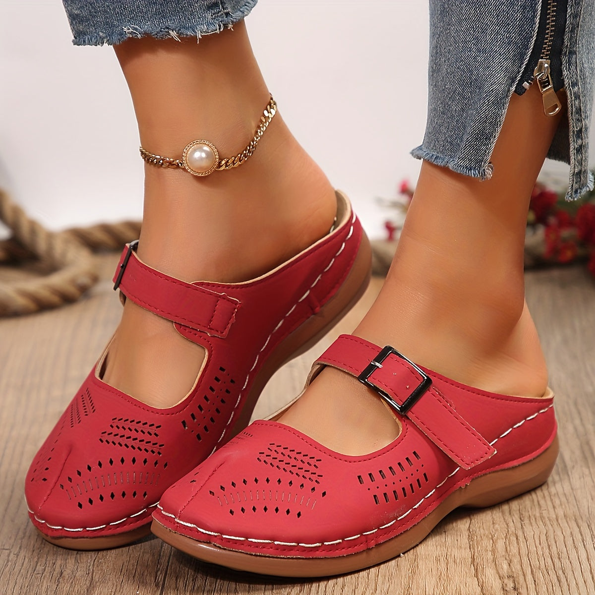Prettyness – Sandali comodi - Marrone - 41