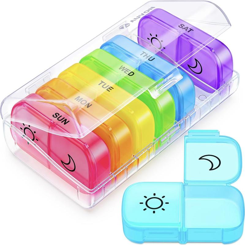 AM PM Weekly Pill Organizer