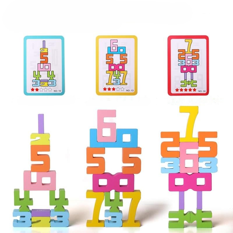 Montessori Wooden Number Blocks – Natural Learning, Tactile Play, Early Math Skills