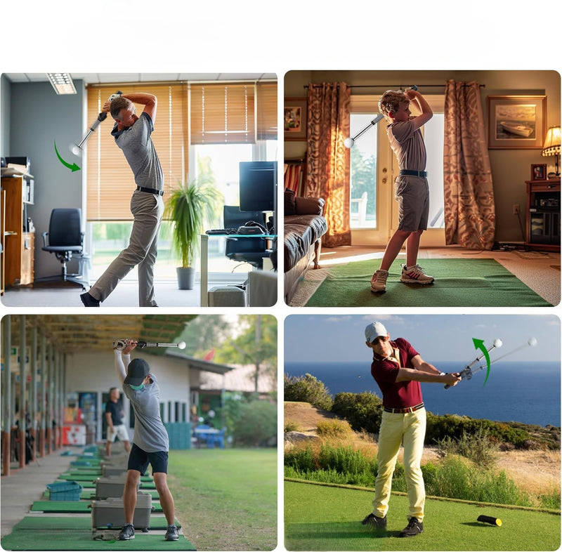 Retractable Golf Swing Training Aid