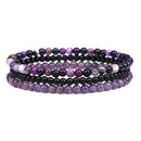 Amethyst Stress Relief Bracelet Set