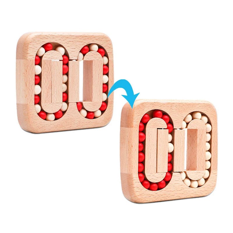 Rotating Magic Bean Toy Wood Puzzles For Adults and Kids
