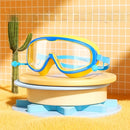 Children's waterproof and anti-fog swimming goggles