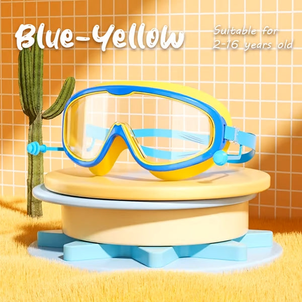 Children's waterproof and anti-fog swimming goggles