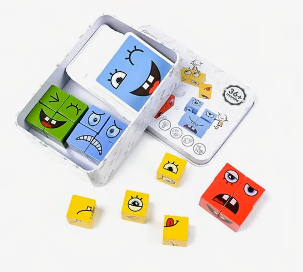 3D Face Changing Jigsaw Puzzle