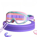 Children's waterproof and anti-fog swimming goggles