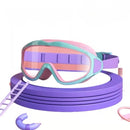 Children's waterproof and anti-fog swimming goggles