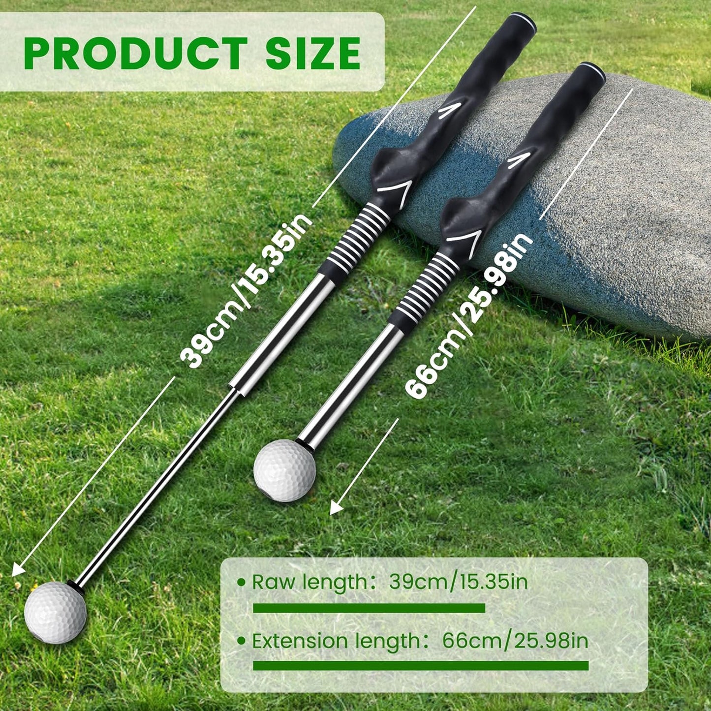 Retractable Golf Swing Training Aid