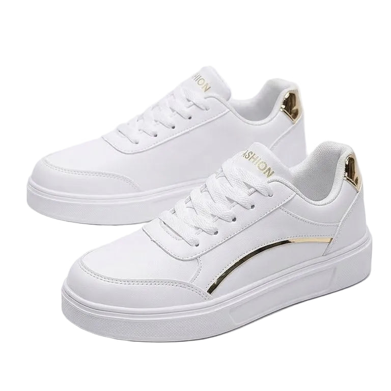 Gold Trace – Sneakers comode - Bianco - 36