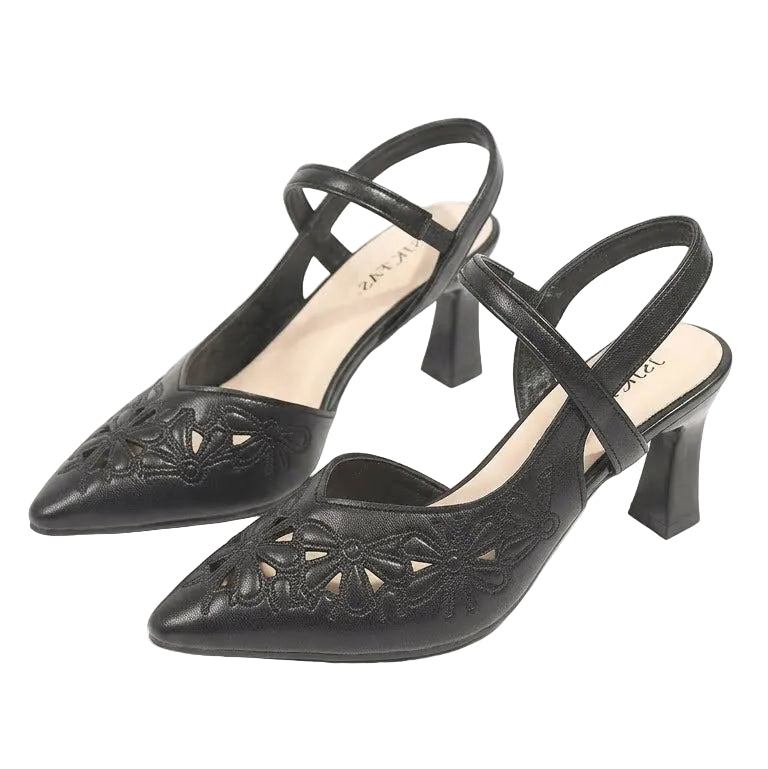 Fiorenza – Scarpe con tacco comode - Nero - 35