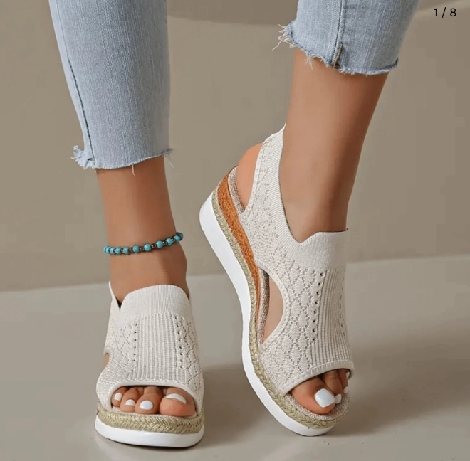 FlexBella – Sandali comodi - Nero - 39