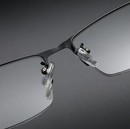 Metal ultra-light half-frame photochromic multifocal glasses
