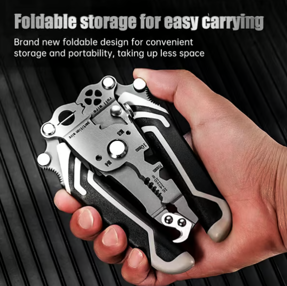 Multifunctional Folding Wire Stripper-Professional Electrician Tool