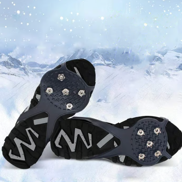 5-Claw Anti-Slip Gripper Spikes for Safe Winter Walks – Fits All Footwear