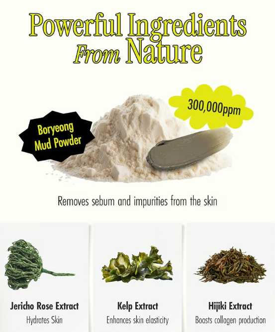 Mud Mask - Deep Cleansing & Hydrating with Boryeong Mud