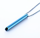 Stainless Steel Necklace With Whistle Pendant To Regulate Breathing And Relieve Stress
