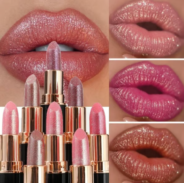 Diamond Lip Gloss Glitter Lipstick Waterproof