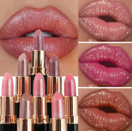 Diamond Lip Gloss Glitter Lipstick Waterproof