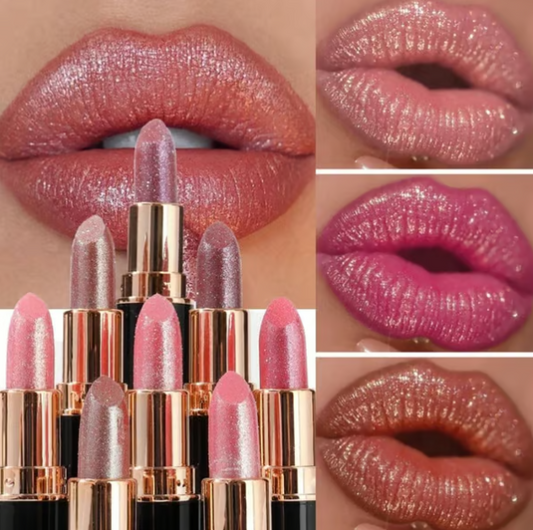 Diamond Lip Gloss Glitter Lipstick Waterproof