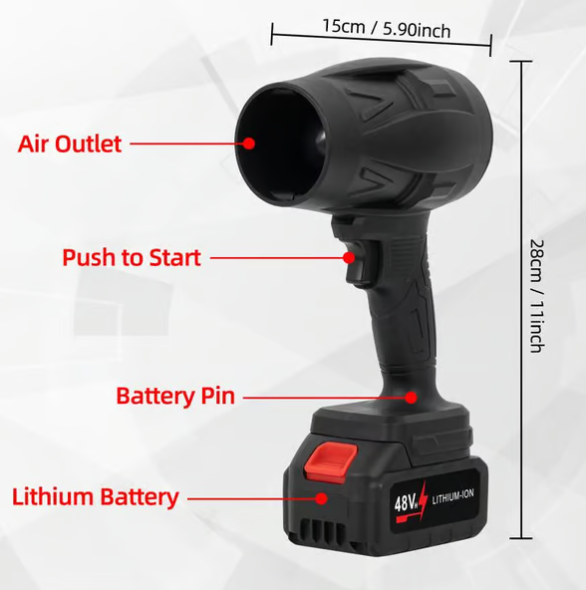 Turbo Jet Blower, Cordless Turbo Super Power Air Duster