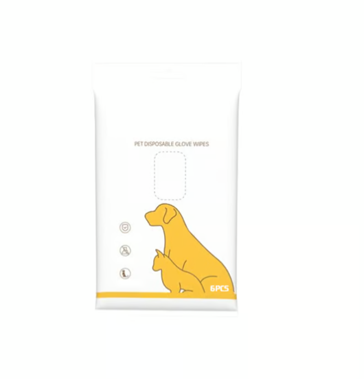 Deodorizing Pet Glove Wipes For Dogs（6Pcs）
