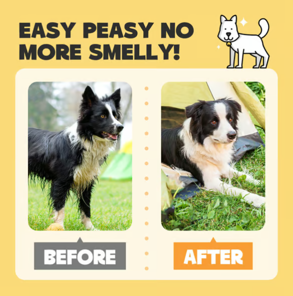 Deodorizing Pet Glove Wipes For Dogs（6Pcs）