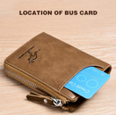Men Wallet Zipper Purse ( RFID PROTECTED )